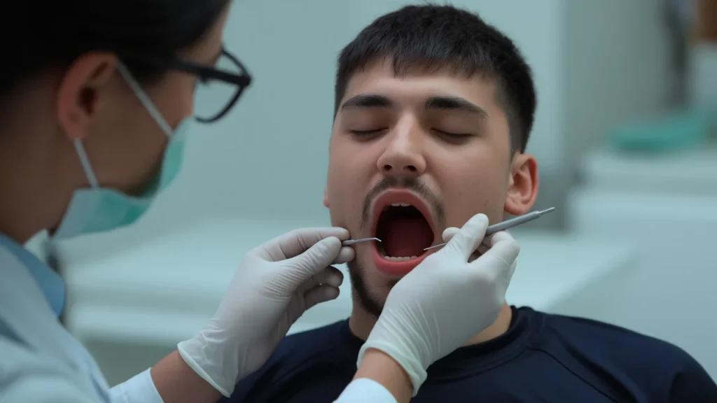 осмотр у стоматолога